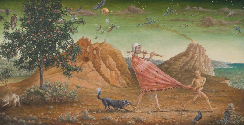 come on, 2019, Mischtech./Platte, 51 × 99 cm