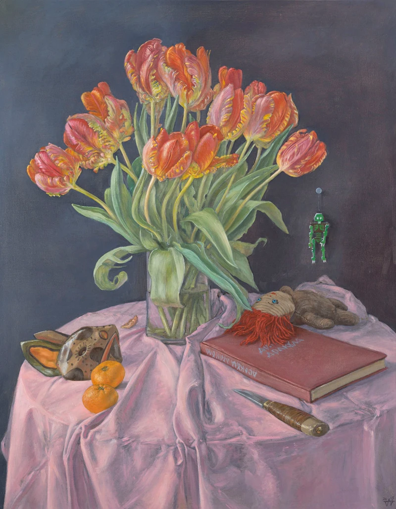 Drakula Drakula, 2015, Öl / Leinwand auf Platte, 81 × 63 cm