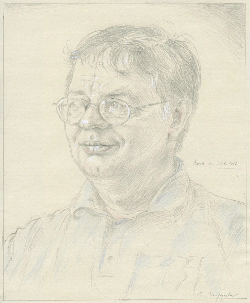 Raik, 2023, Bleistift, Farbstift