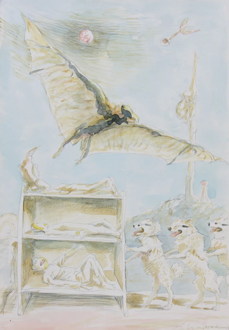 Show, 2004, Bleistift/Aquarell, 30 × 21 cm