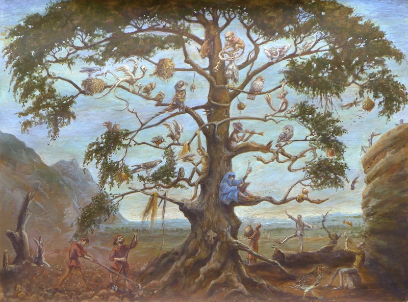 Solitär, 2011, Acryl, 56 × 76 cm