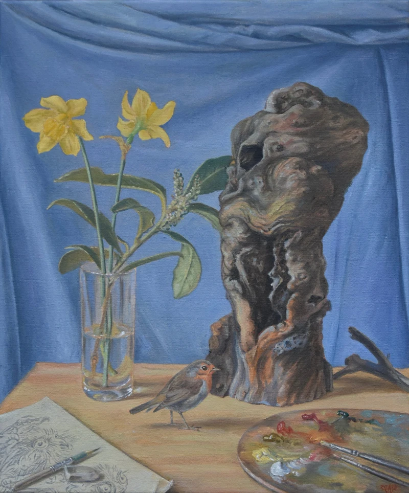 Stilleben mit Osterglocken, 2023