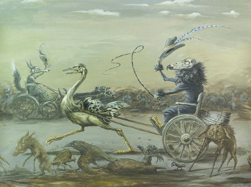 WIE in der Stadt Dummenfang die Einen im Dunklen siechen, die Andren leben im Licht